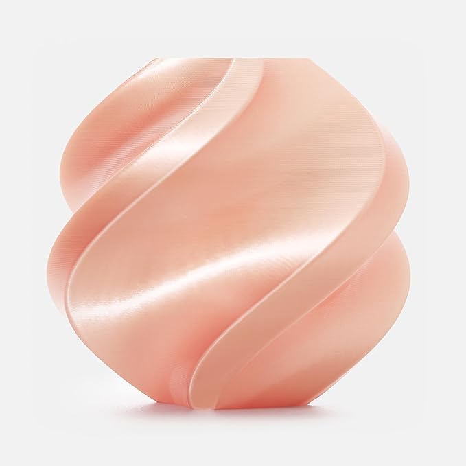 Bambu Lab PLA Silk+ 3D Shiny Silk Filament - Improved Adhesion - Easy to Print and in Many Colours - 1.75 mm, Filament with Spool, 1 kg, Pink
