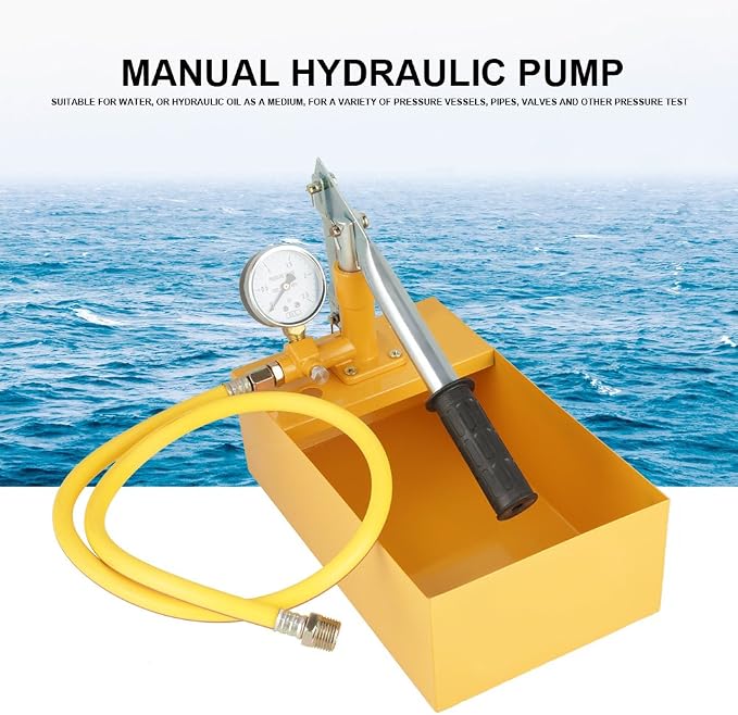 Hydrostatic Test Pump 2.5Mpa 25KG 13ml / time Manual Hydraulic Water Pressure Test Pump for Pipeline Pressure Test