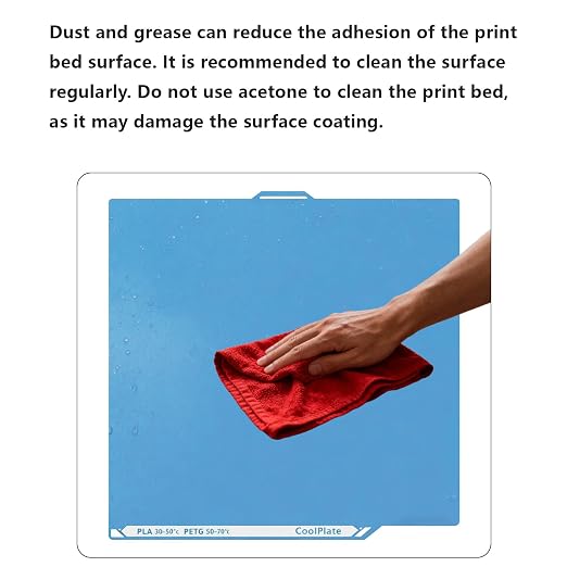 Ceantauri Dual Side Low Temperature Cold Printing Build Plate, 3D Printer Double Sided Textrued Platform with Identification Code for Elegoo Centauri Carbon 260x271mm