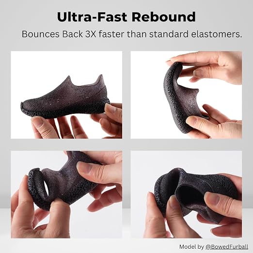 Siraya Tech Rebound 55A Black – Fast-Rebound 3D Printing Resin, High Elasticity, 55A Shore Hardness, Flexible & Shock-Absorbing – for Prototyping, Industrial & Consumer Applications (1kg)