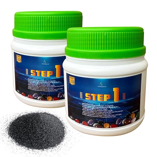 5 lbs Rock Tumbler Grit - Tumbler Media Grit,Rock Polishing Grit Media, Rock Polisher, Stone Polisher,COARSE 60/90 Silicon Carbide Grit, Step 1 for Tumbling Stones (STEP1-5LB)