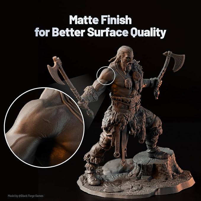 PAF10 3D Printer Resin, UltraPrint Production Flexible, Durable and PVC-Like Resin with Excellent Breakage Resistance and Strong Anti-Aging Properties(Volcanic Grey)