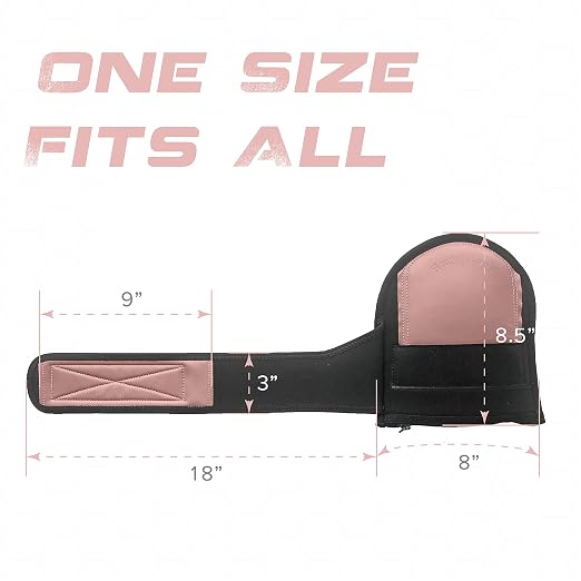 Super Soft Leather Knee Pads for Work with Non-Slip Strap, Shorts Available, Replaceable Inner Cushion for Construction, Garden, Clean, Floor, and Garage, Pink for Woman