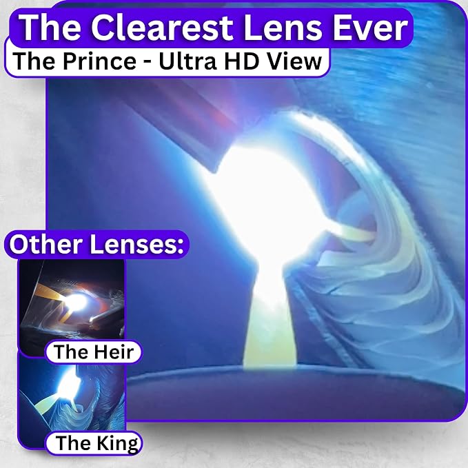 Ridge Products | Silver Shade 10 Auto Darkening Welding Lens | Cool Blue Welding Lens 2x4 1/4 | Shade 10 Welding Lens Auto Darkening | Perfect for a Sugar Scoop Welding Hood or Pancake Welding Hood