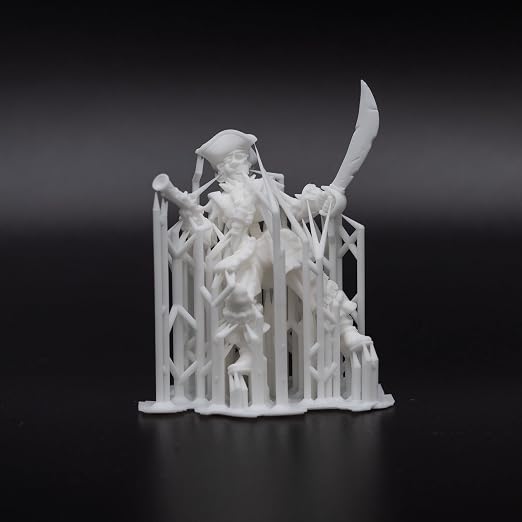Siraya Tech Fast Mecha ABS-Like Scratch Resistant 3D Printer Resin 405nm UV-Curing Non-Brittle High Precision 3D Printing Liquid Standard Photopolymer Resin for LCD DLP 3D Printing (Mecha White, 1kg)