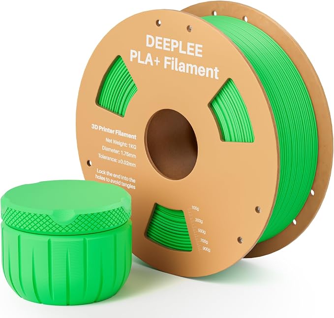 PLA+ 1.75mm 3D Printer Filament, PLA Plus with Dimensional Accuracy +/- 0.02mm, Higher Strength and Toughness, Neatly Wound, No Clogging, Fits for Most FDM 3D Printers, 1KG Neon Green
