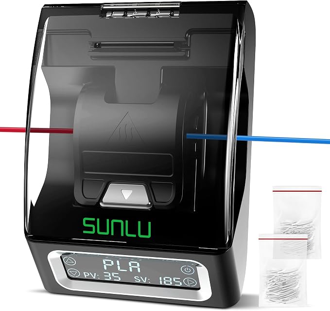 SUNLU Official Filament Connector, 400Pcs PTFE Sleeve Filament Splicer for 3D Printer Filament 1.75mm, Fast Heating Filament Welder Compatible with PLA PETG TPU ABS PA Nylon, Easy to Use