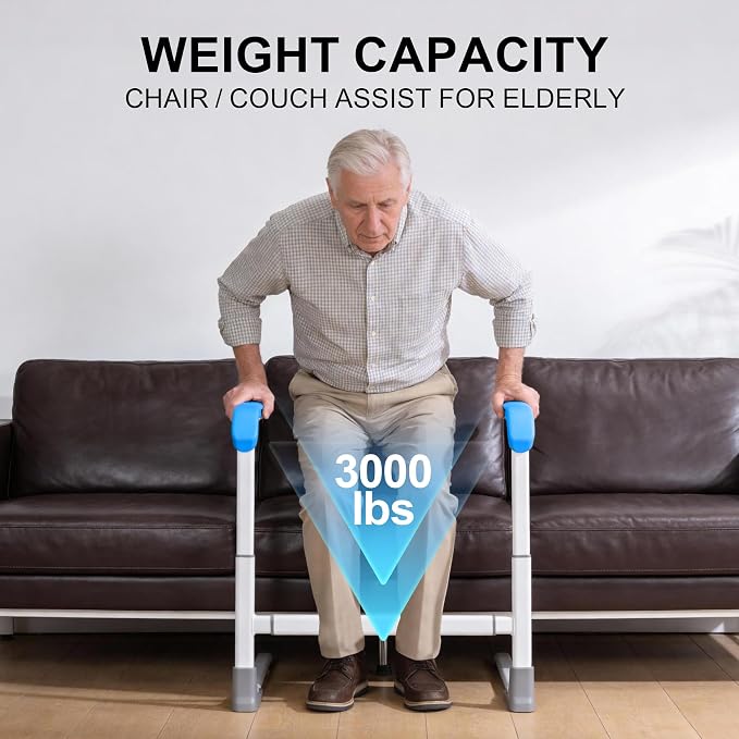 Couch Stand Assist Aid for Elderly, Help Get Up Out from Chairs for Seniors, Adjustable Height and Width