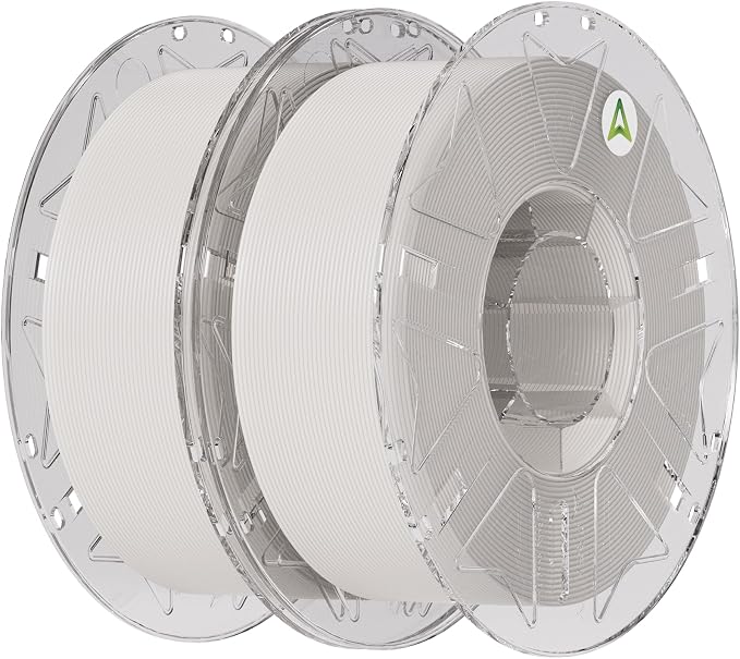 Creality PLA Filament 1.75mm, Hyper RFID 3D Printer Filament PLA for High Speed 30-600mm/s, 1kg(2.2lbs)/Spool PLA Filament Support CFS, Fits for Most 3D Printers (White & White)