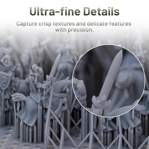 PAP10 3D Printer Resin, UltraPrint Production Precision with Smallest Detail and Higher Sharpness, Compatible with Reflex RS & RS Turbo & Reflex & Reflex Turbo & Reflex 2/Pro (Asy Grey, 1KG)
