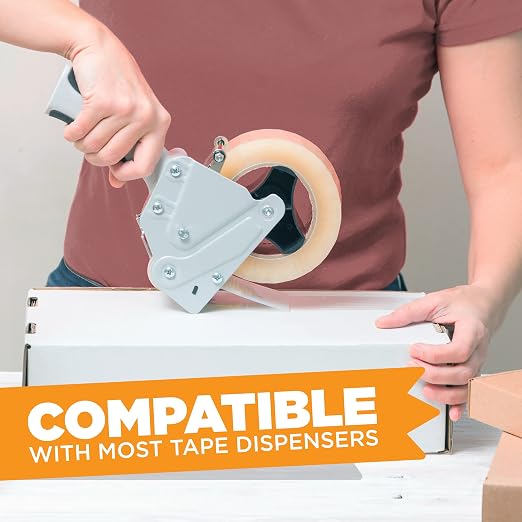 Tape King® Clear Packing Tape (12 Rolls) | 60 Yards Per Roll Heavy Duty Packing Tape 2.7mil Strong Adhesive for Moving Boxes, Shipping Cartons, Office Use, Storage & Wrapping