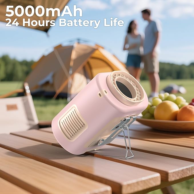 AMACOOL Mini Portable Waist Fan Clip on, Birthday Gifts for Mother Mom Her Girl, 13000RPM Rapid-Cooling Personal Neck Fans, Wearable Shirt Belt Fan for Women Men Outdoor Work Jobsite Travel Camping