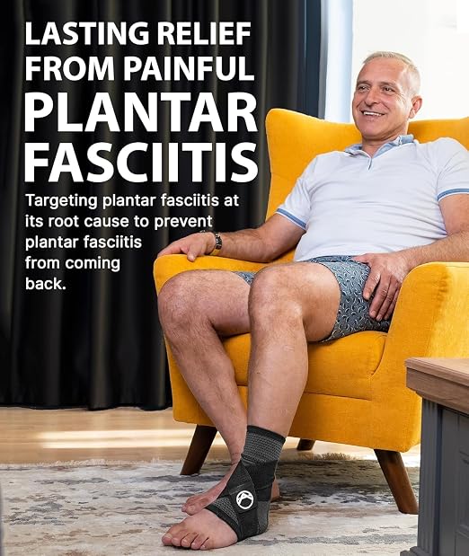 Koprez Plantar Fasciitis Sleeve - Plantar Fasciitis Relief, Plantar Fasciitis Socks, Ankle Compression Sleeve, Ankle Support for Women, Plantar Fasciitis Brace, Ankle Sleeve, Ankle Support Men