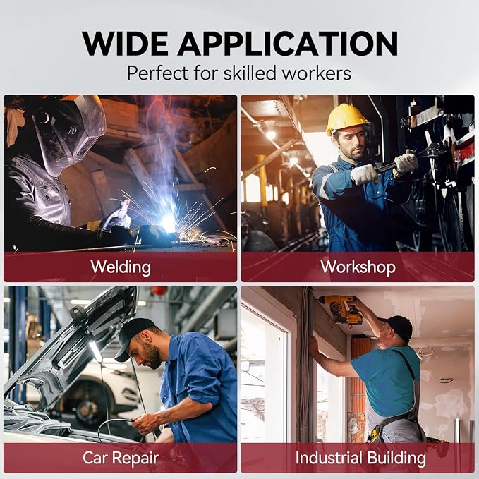 ARCCAPTAIN 140A Handheld Welder with 7 1/4 Reversible Welding Cap