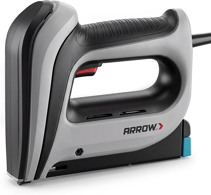 Arrow T50ACD Heavy Duty Corded Electric Staple Gun for Upholstery, Furniture, Office, Decorating, Fits 1/4", 5/16”, 3/8", or 1/2" Staples
