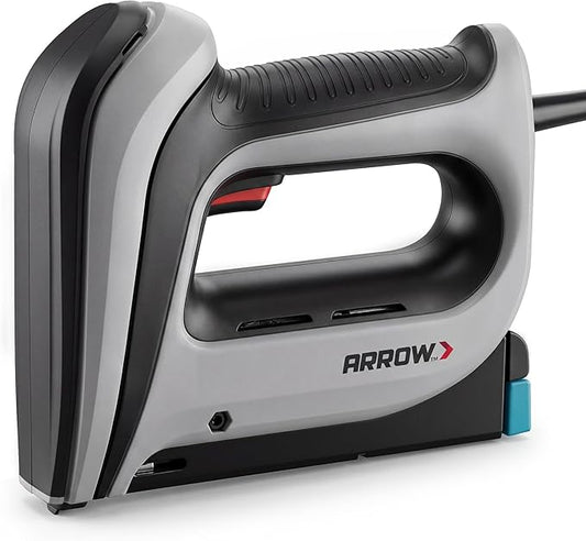 Arrow T50ACD Heavy Duty Corded Electric Staple Gun for Upholstery, Furniture, Office, Decorating, Fits 1/4", 5/16”, 3/8", or 1/2" Staples