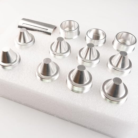 1.375''X24 Cone Shaped Parts Stainless Steel Aluminium Replacemet Sealed End (Silvery, 1.375''X24)