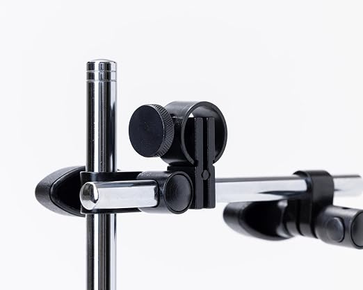 PEC Tools Fine Adjustment Magnetic Base 176lb/80kg Max Pull with Steel Arms, Adjustable Indicator Holder for Machinist, Woodworking, and Inspection Applications, Fits 6mm & 3/8" Stems, Dovetail