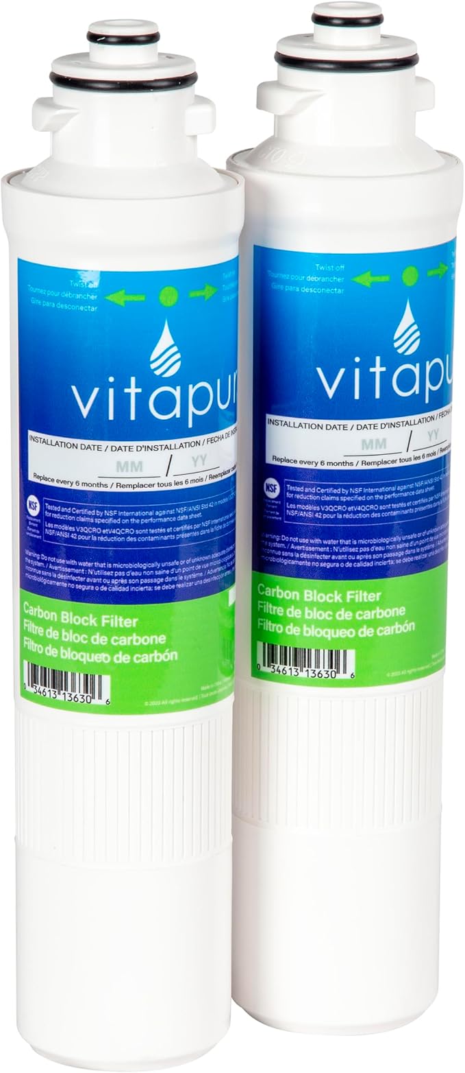 Vitapur Filter Replacement Kit for PQC1FS and PQC3RO