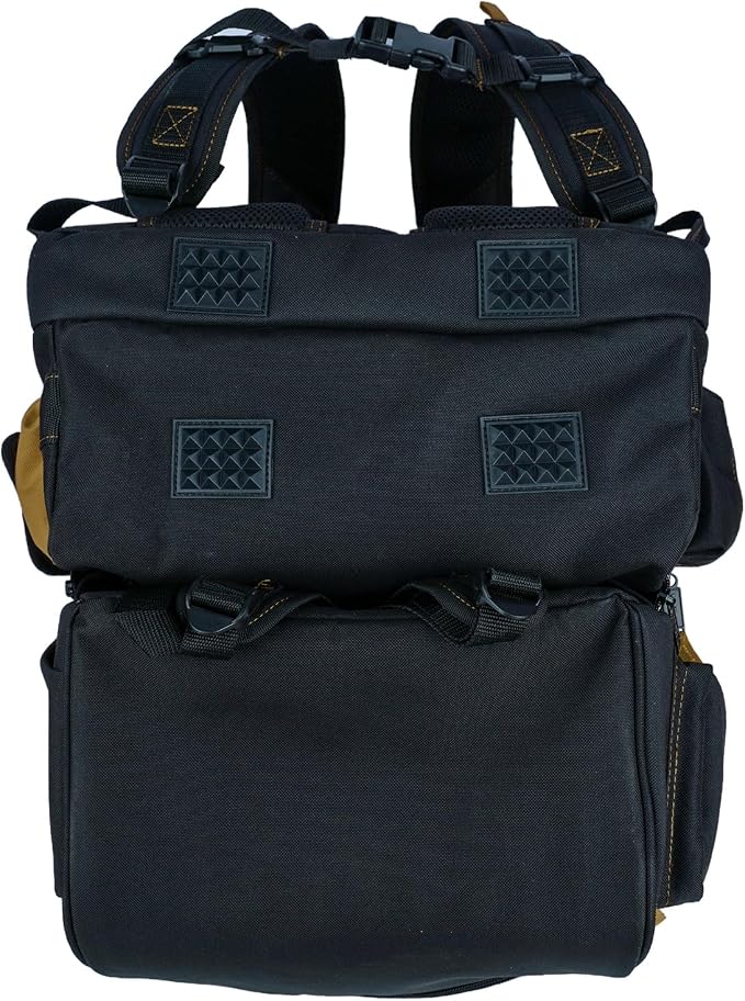 MELOTOUGH Electricians Tool Bag Backpack Welding Helmet Bag Heavy Duty Tool Bag Backpack for Men Tool Organizer Bag for Electrician, Carpenter, Construction,HVAC,Welder（Khkai）