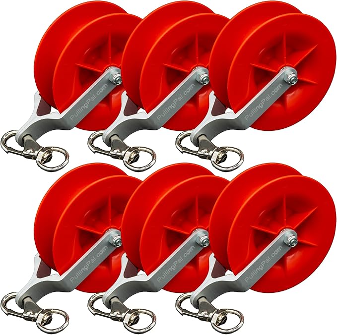 Pulling Pal - Low Voltage & Network Cable Installation Pulley. The Best Cat5e & 6, Coax, Fire Alarm, Access Control & Audio Cable Pulley for Low Voltage Wire Pulling & Safe Working – Assembled in USA