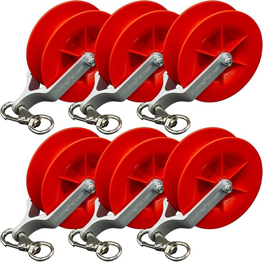 Pulling Pal - Low Voltage & Network Cable Installation Pulley. The Best Cat5e & 6, Coax, Fire Alarm, Access Control & Audio Cable Pulley for Low Voltage Wire Pulling & Safe Working – Assembled in USA