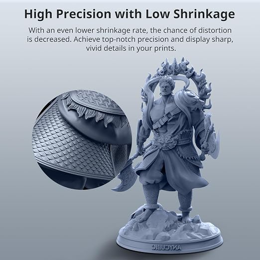 ANYCUBIC 3D Printer Resin Bundle, ABS-Like Pro 2 with Enhanced Strength and Toughness, Performance far Superior to ABS-Like Resin, Low Odor, 4Packs*1kg Grey, 4kg in Total