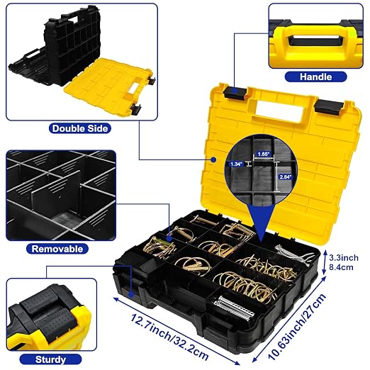 420 PCS Heavy Duty Pin Assortment Kit, Hitch Pins R Clip PIns/ Hair Pins/ Lynch Pins/ PTO Pins/ Cotter Pins/ Clevis Pins for Trucks Trailers Tractors Mowers 3 Point Accessories, Farm, Lawn and Garden
