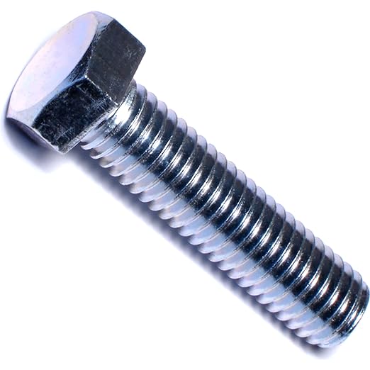 Hard to Find Fastener Tap Hex Bolts, Durable Corrosion-Resistant Steel Hex Head Bolt for Home Improvement, DIY, Construction, 1/2-13 x 2, Pack of 25