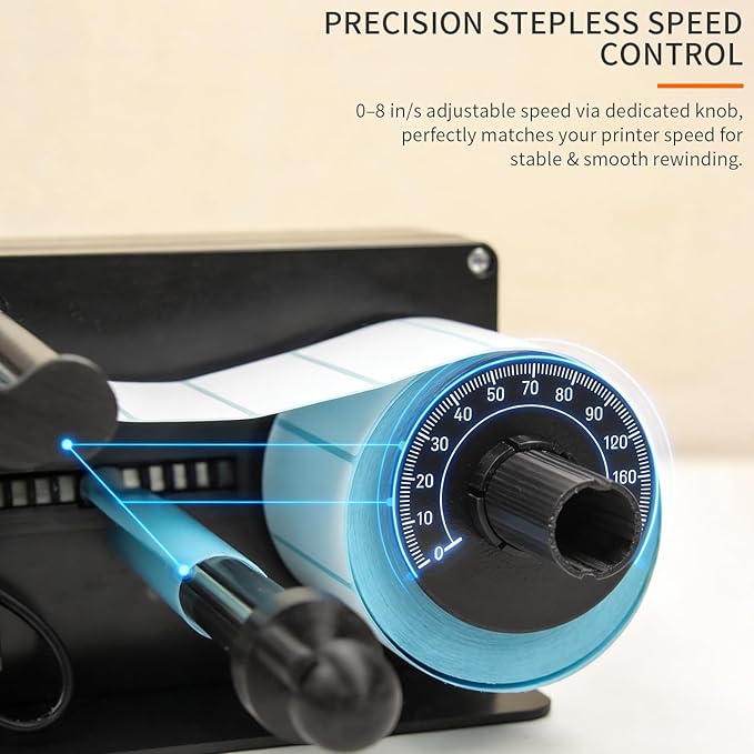 DUEBEL Automatic Label Dispenser, Label Stripper Machine, Label Dispenser for Rolls of Sticker Labels, Automatic Label Peeling, Automatic Label Separator, Sticker Dispenser Machine