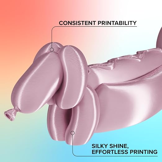 Polymaker Panchroma Silk PLA Filament 1.75mm for 3D Printing, 1kg, Rosegold | Neatly Wound, High-Gloss Finish PLA, Easy Print & Smooth Feeding, Compatible with Bambu Lab & Most 3D Printers