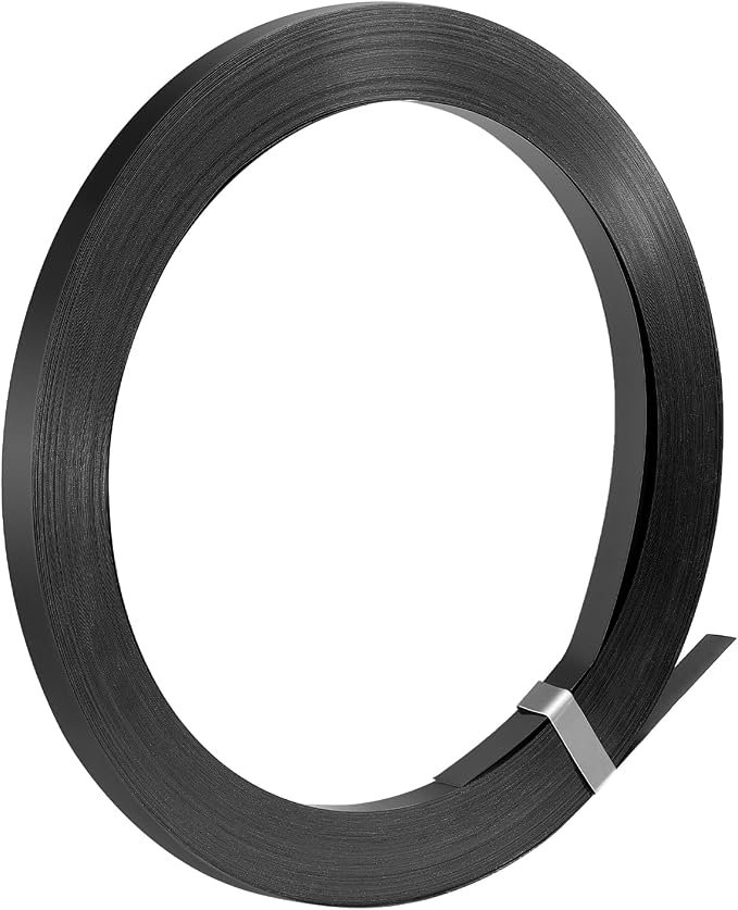 VEVOR Steel Strapping Coil, 3/4 in x 0.02 in x 300 ft, Metal Strapping Banding Roll Withstands Harsh Environment, 1710 lbs Break Strength, Heavy Duty Banding Pallet Strap Coil for Pallet Packing