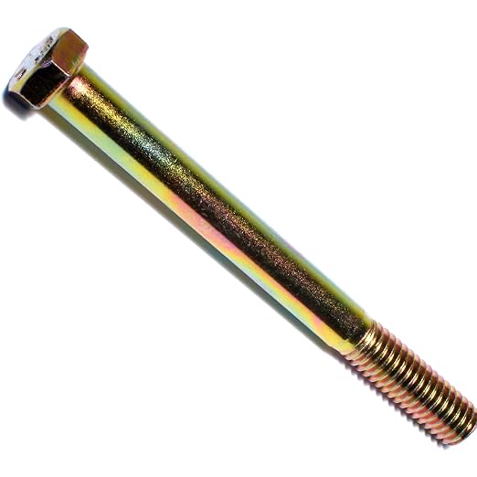 Hard-To-Find Fastener Grade 8 Hex Cap Coarse Large Bolts, Midwest Assortment Refill, Steel Hex Bolts for Construction, Home Improvement , 3/8-16 x 4 - Inch, Pack of 5