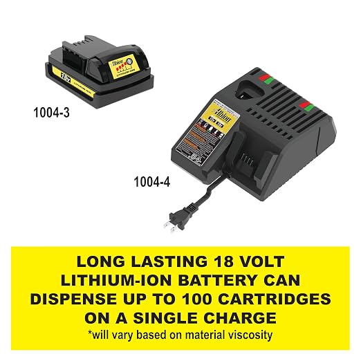 Albion Engineering DL-59-T13E Special Deluxe Cordless Bulk Caulking Gun, 18V, 30 oz