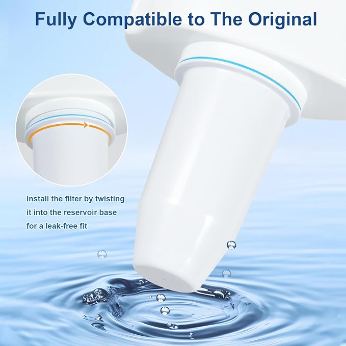 0 TDS 6-Stage Water Filter Replacement for Zero Pitchers, 2-Pack | Removes 99% of heavy metals & impurities. Perfectly fits ZR-001, ZR-017, ZR-004, and more.