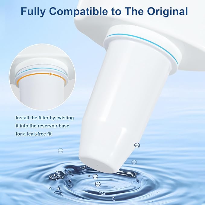 0 TDS Water Filter Replacement for Zero Pitcher ZR-001, ZR-004, 2-Pack | Removes 99.9% of Lead, PFOA/PFOS and Chromium . Upgraded 6-Stage Filtration Water Filters