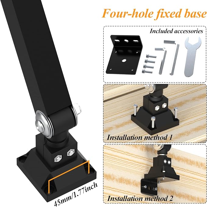 LED Machine Work Light 120V 16W Waterproof Aluminum Alloy Long Arm for CNC Lathe Drill Table Industrial Lighting