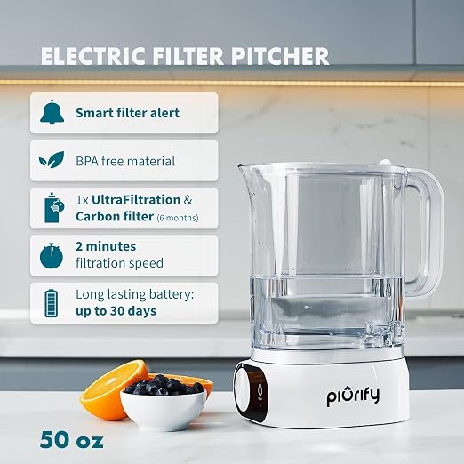 PIURIFY 2-Pack Replacement UF+ Carbon Filters for Alchemy Countertop Automatic Filter - 1 Year Supply