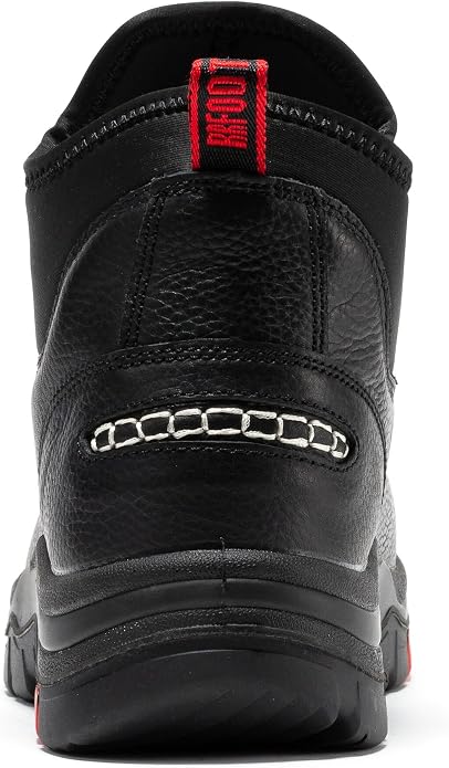 ROCKROOSTER Bakken Men's Black 6 inch Chelsea Boots, EH Rated Waterproof Slip-on Work Boots AK303-Soft Toe, AK323-Steel Toe, CP323-Comp Toe