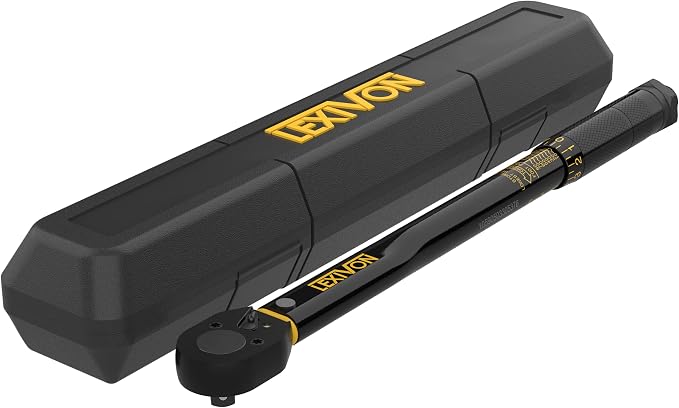LEXIVON 3/8-Inch Drive Click Torque Wrench 10~80 Ft-Lb/13.6~108.5 Nm (LX-182)