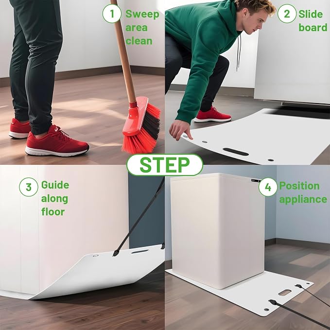 Large Appliance Slider with Pull Strap,Furniture Moving Sliders for Floor Protection Premium Moving Mat for Tile Carpet and Hardwood Floor