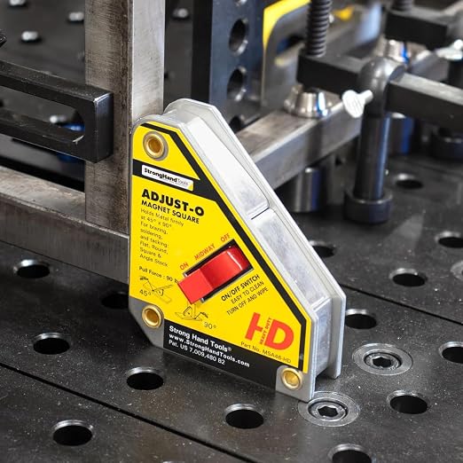 Strong Hand Tools - MSA45 - Valtra Adjust-O Strong Hand Tools 4 3/8 X 3 3/4 X 1 Steel Magnetic Square
