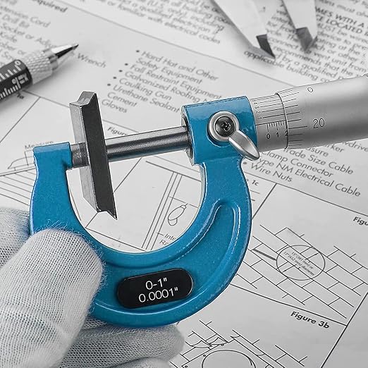 HDLNKAK Outside Micrometer Set 0-4" +Dial Indicator Bore Gauges 2"-6"/0.001" Extender Dial Bore Gauges, Cylinder Bore Gauges Measurement, Bore Gauge Set Ensuring Precision for Machinist