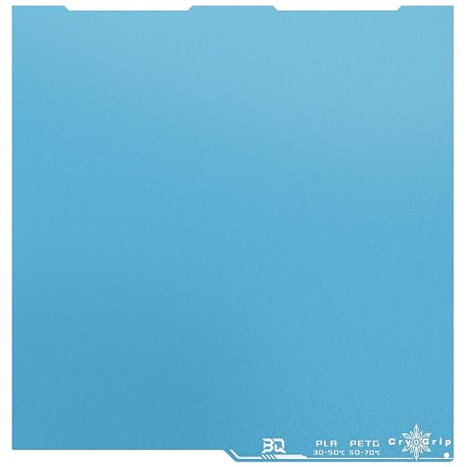 BIQU CryoGrip Pro Frostbite Build Plate for Any-Cubic Kobra 3 3D Printer, Cold Plate, Room Temperature Printing, Double-Sided Textured Sheet, 250x250mm, 1 Piece