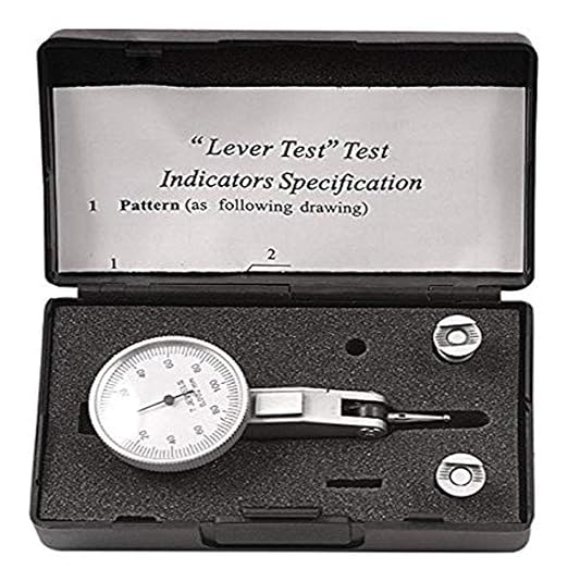 HHIP 4400-1014 Metric Dial Test Indicator, 0-02 mm Range, 0.02 mm Graduation