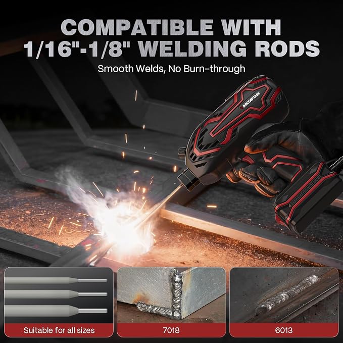 ARCCAPTAIN 140A Handheld Welder with FR 16inches Gloves