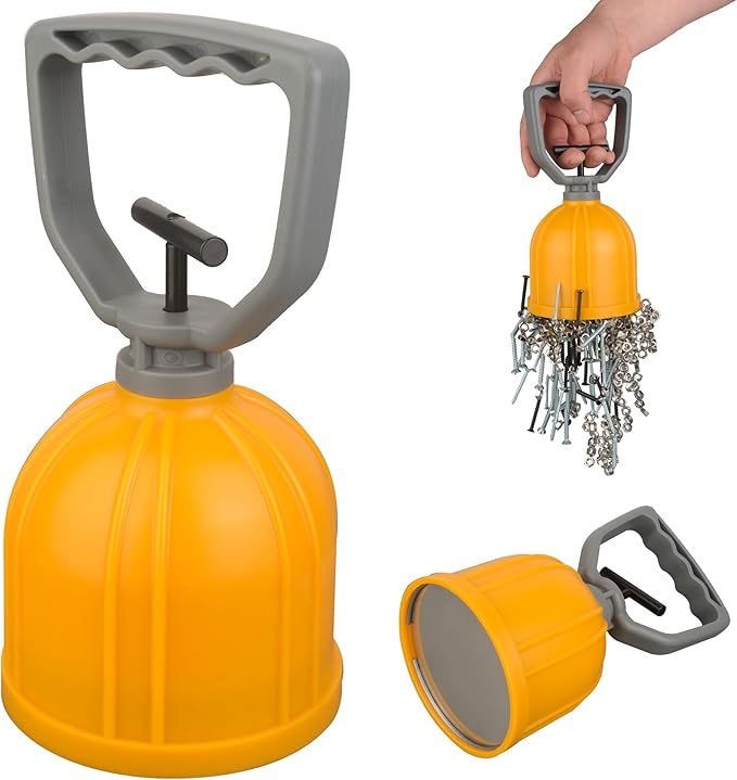 ULIBERMAGNET Magnetic Transfer Pickup Tool,Quick Release Magnetic Bulk Parts Manual Lifter,Material Handling Magnet,Pickup Magnetic Sweeper for Small Metal Object,Nails,Nut,Screw, Tacks,Metal Scraps