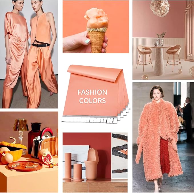 Metronic Poly Mailers 10x13 300 Pcs, Strong Adhensive Shipping Bags for Clothing, Medium Mailing Bags for Small Business, Shipping Envelopes, Tear-resistant Packing Bags in Peach Pink