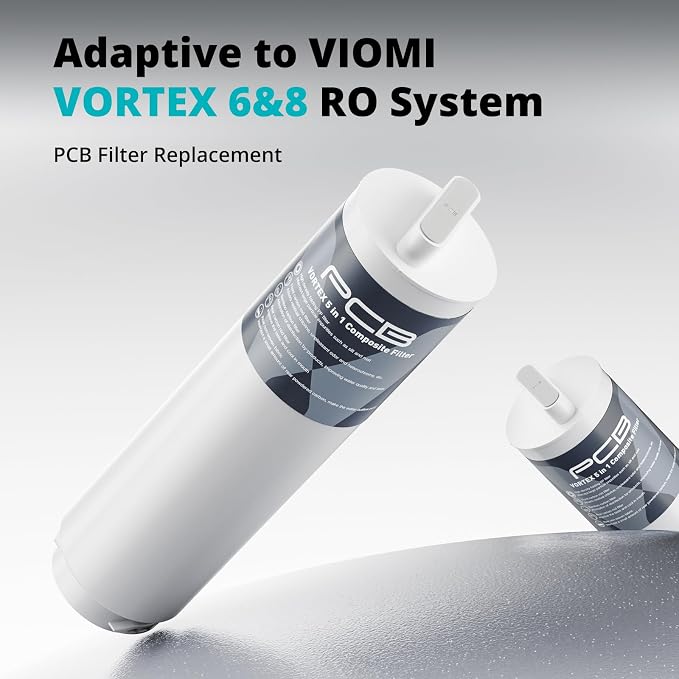 VIOMI PCB Filter, Replacement for Vortex 6 & Vortex 8 Water Filter System, 24-Months Lifespan, Designed for Viomi Reverse Osmosis Water Filter Specifically