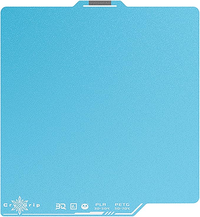 BIQU CryoGrip Pro Frostbite for Bambu-Lab P1S/P1P/P2S/X1C/X1E/X2D/A1 257x257mm Cold Build Plate Room Temperature Print Double Sided Upgrade Plate Removable Surface Platform